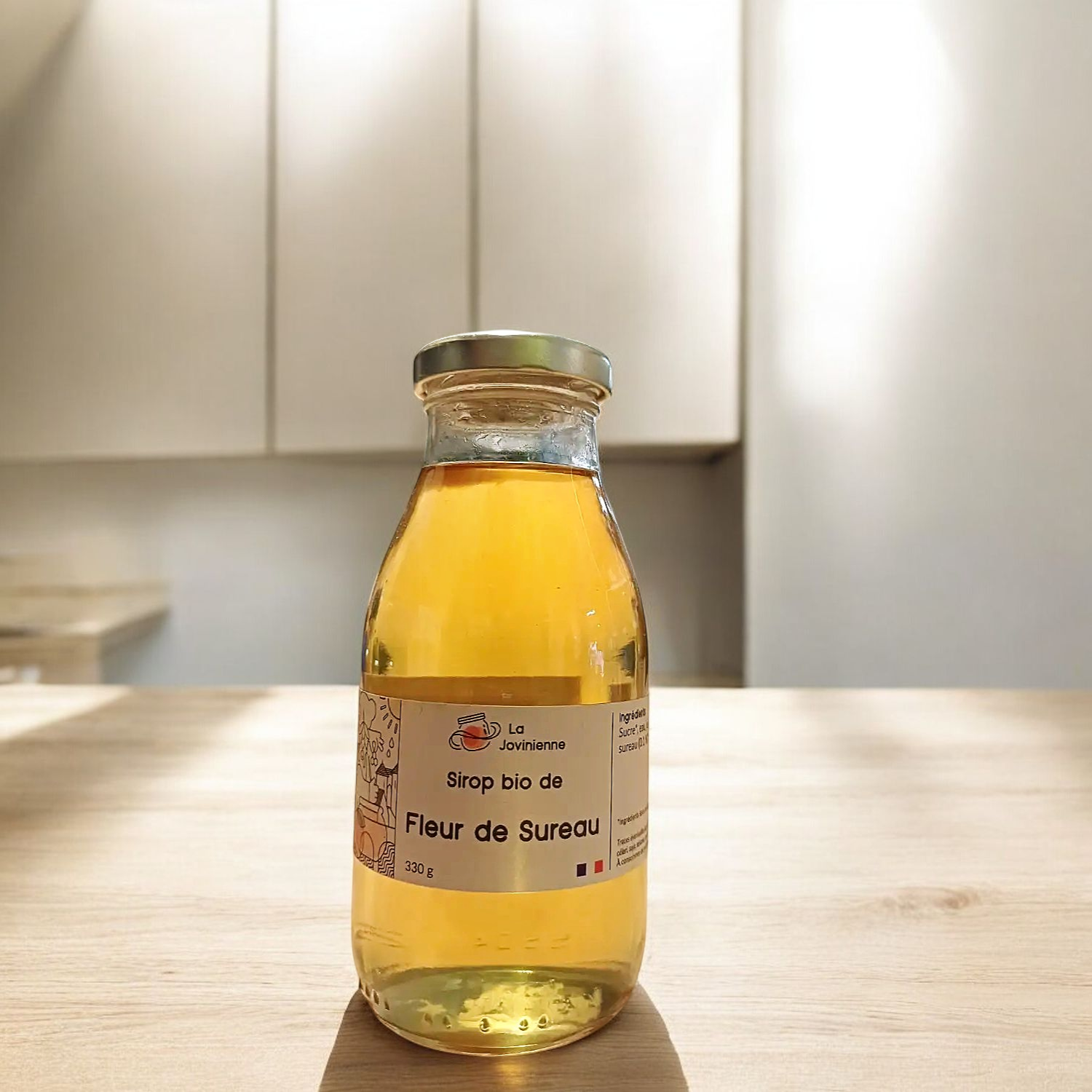 Sirop Bio de Fleur de Sureau 330g - La Jovinienne 1