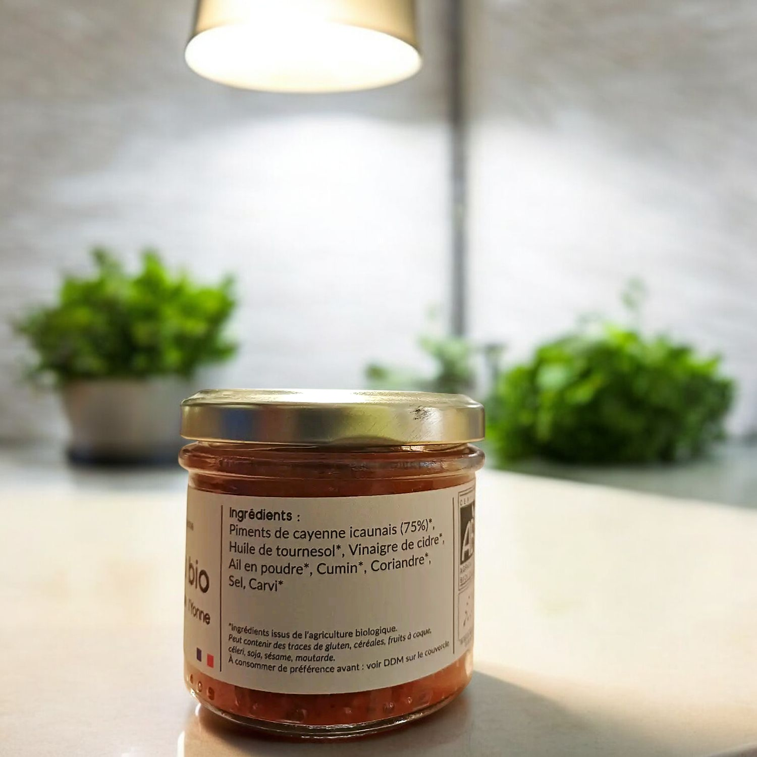 Harissa Bio aux Piments de lYonne 110g - La Jovinienne 1