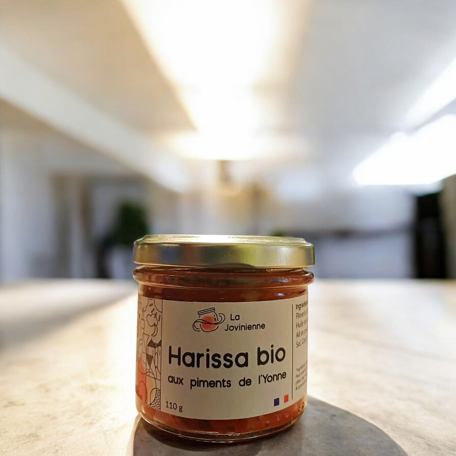 Harissa Bio aux Piments de lYonne 110g - La Jovinienne