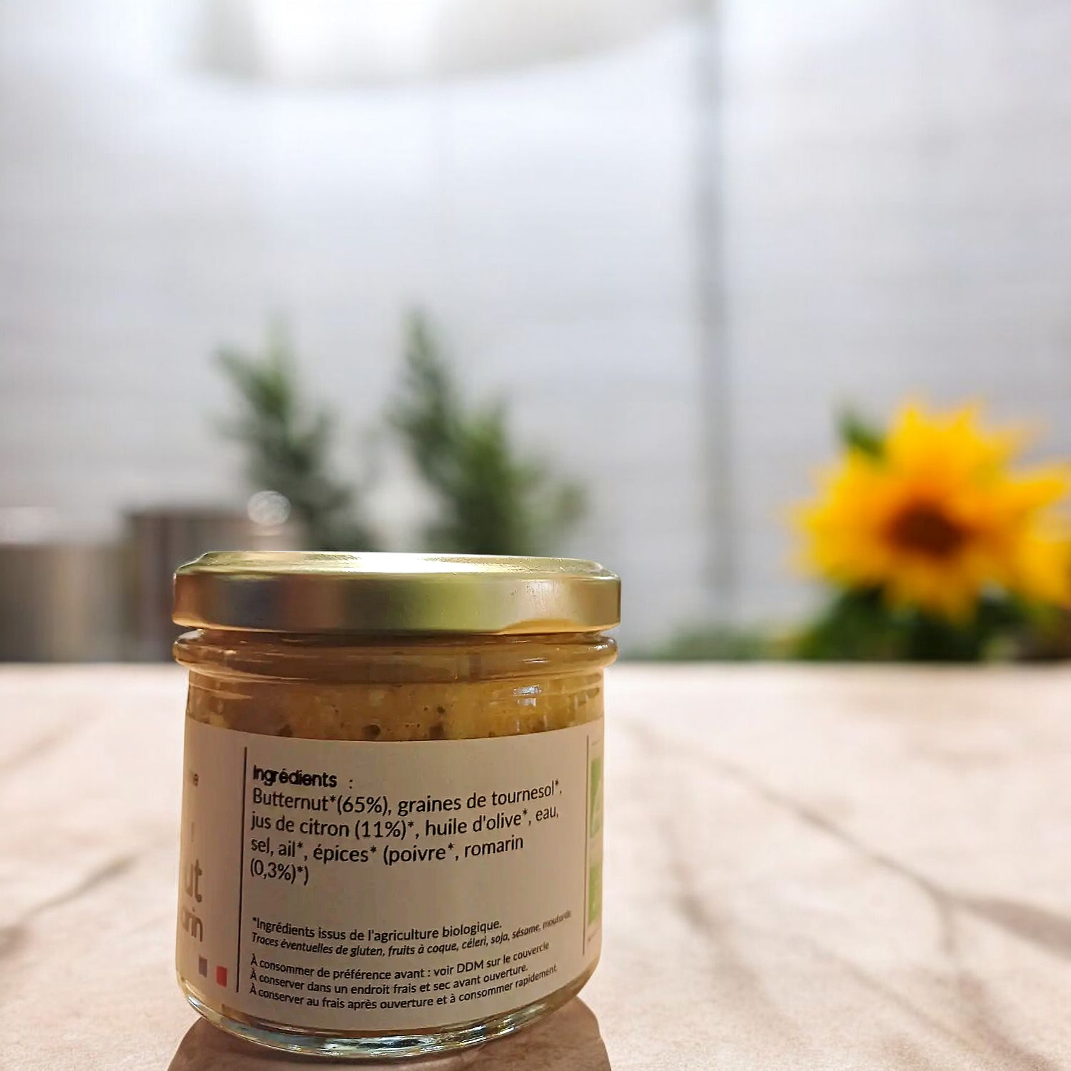 Tartinade Bio Butternut Citron et Romarin 110g - La Jovinienne 1