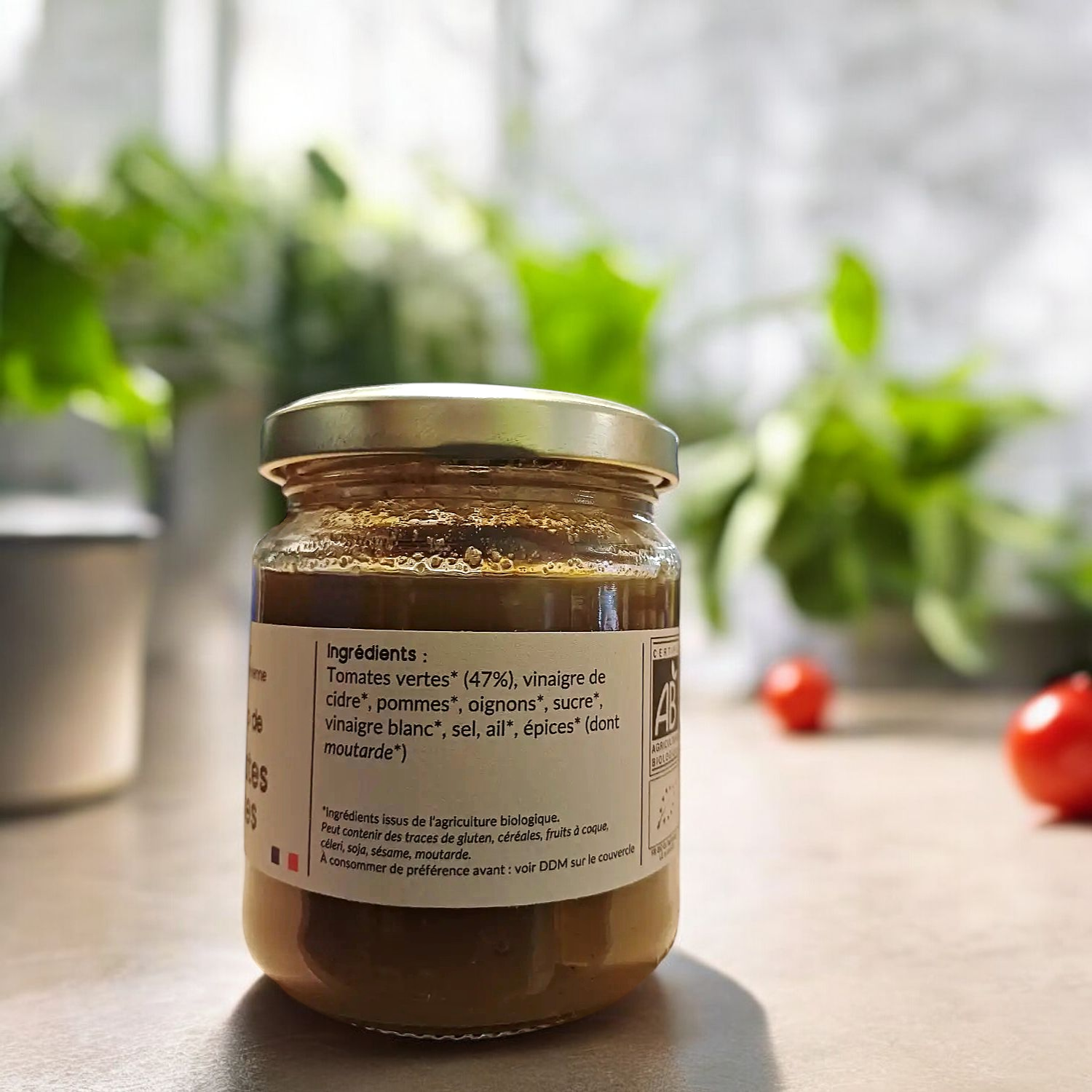 Ketchup de Tomates Vertes 210g - La Joviniennne 1