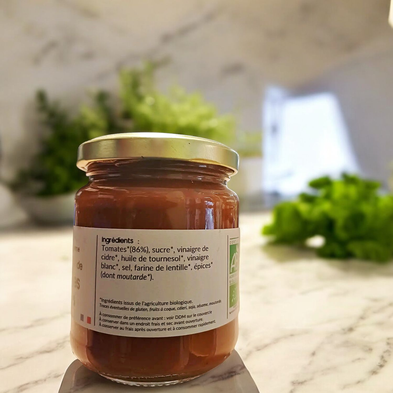 Ketchup Bio de Tomates Rôties 210g - La Jovinienne 1