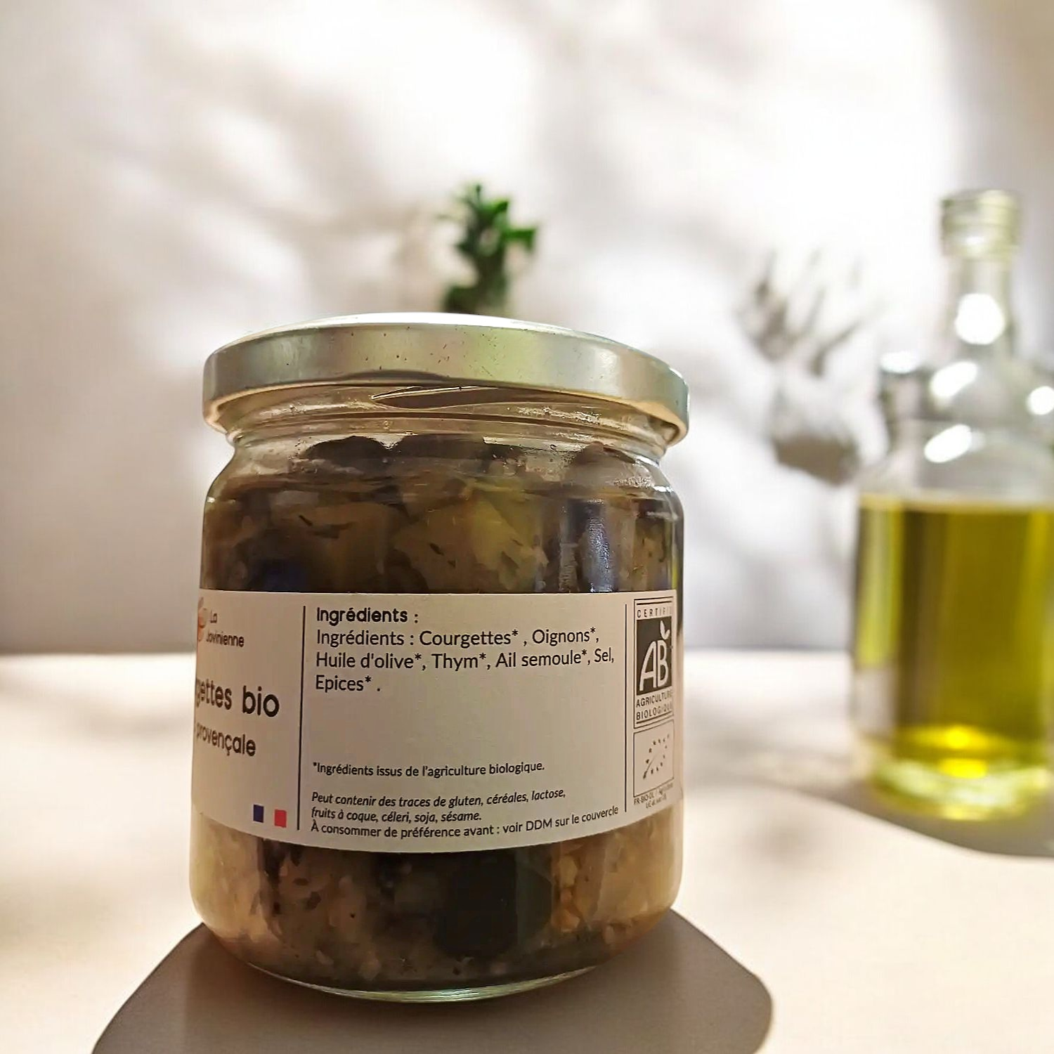 Courgettes Bio à la Provençale 330g - La Jovinienne 1