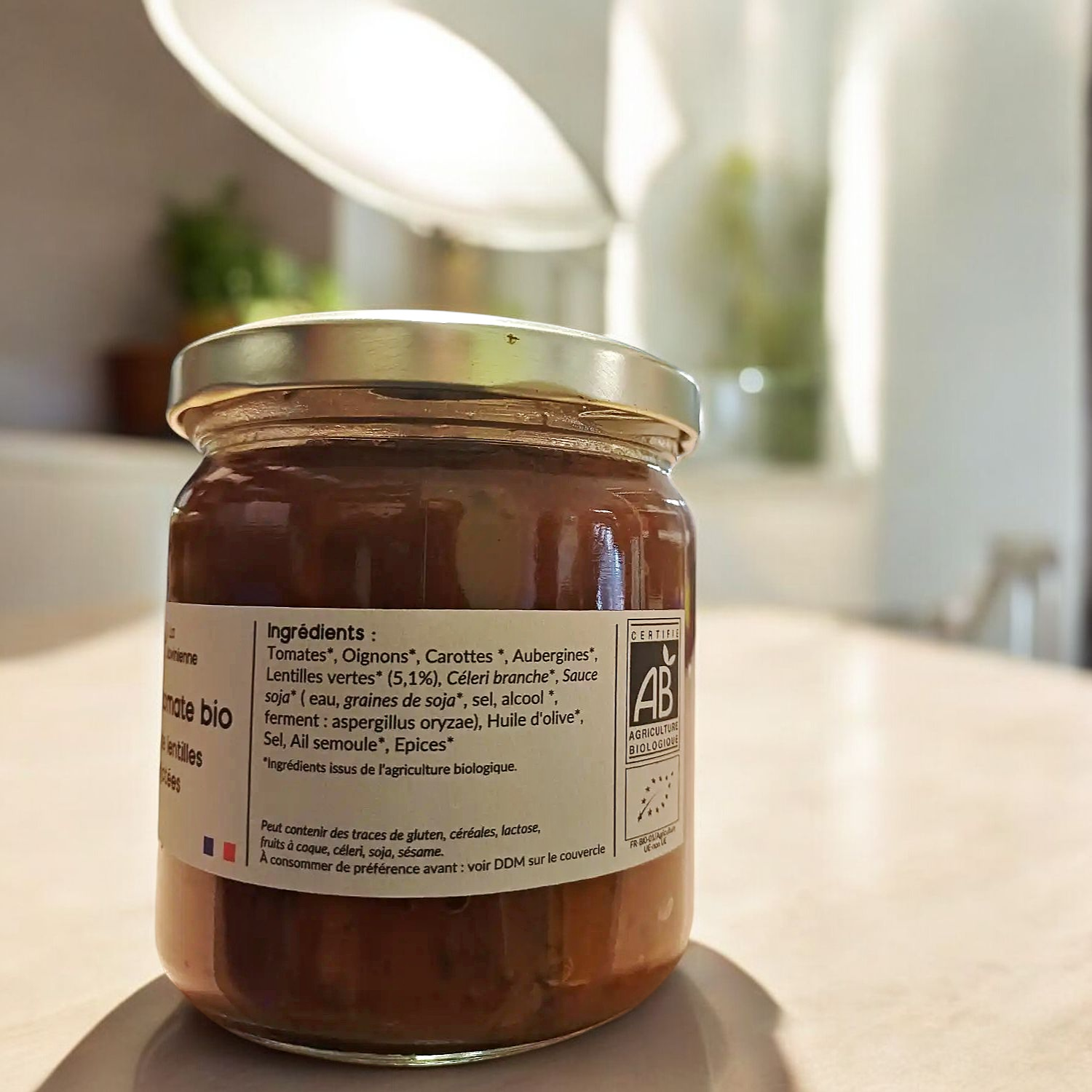 Sauce Tomate Bio Bolo de Lentilles 330g - La Jovinienne 1