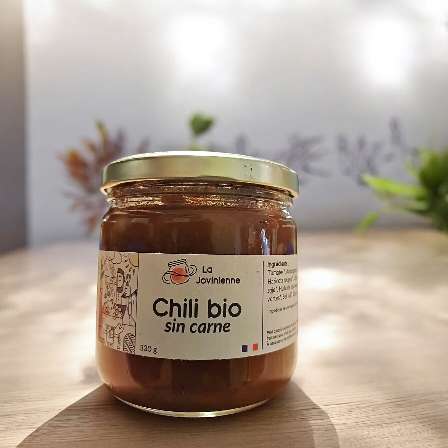 Chili Bio Sin Carne bio 330g - La Jovinienne