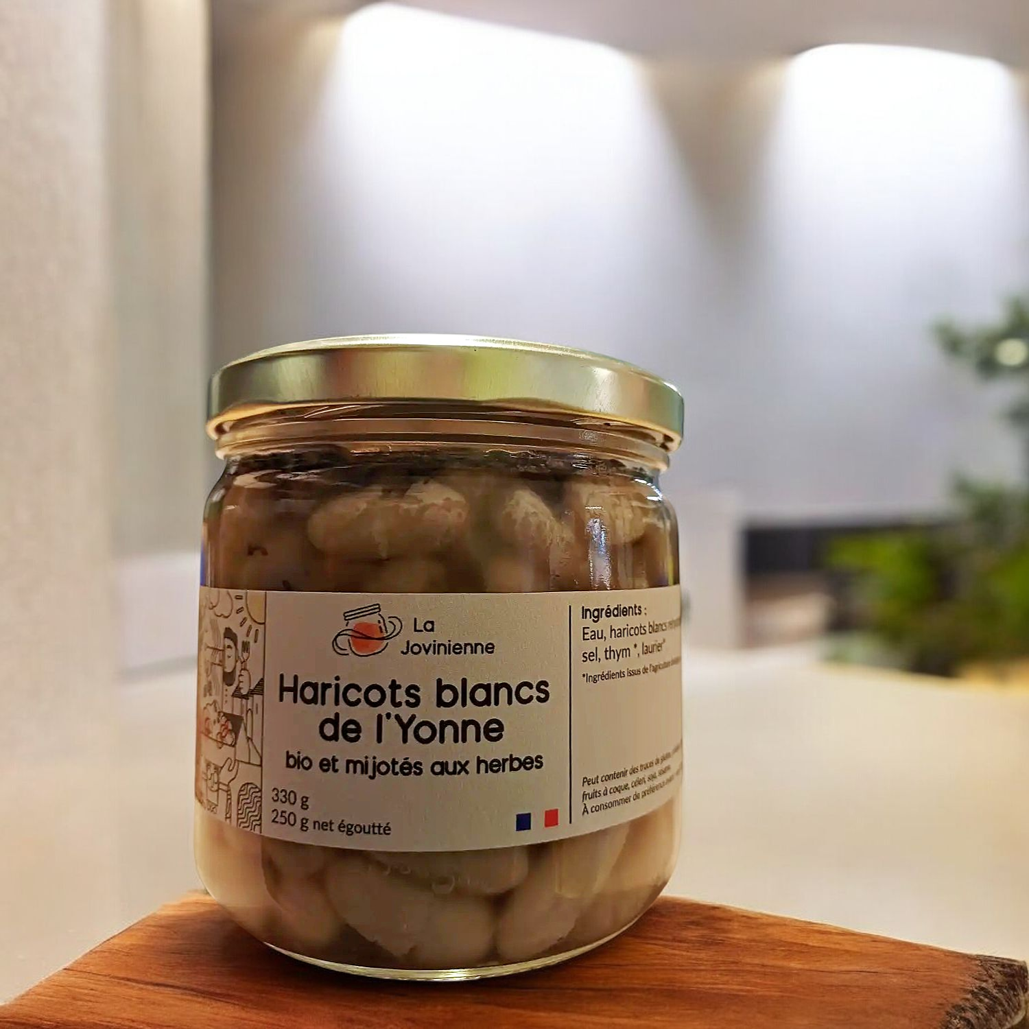 Haricots Blancs Bio de lYonne 330g - La Jovinienne