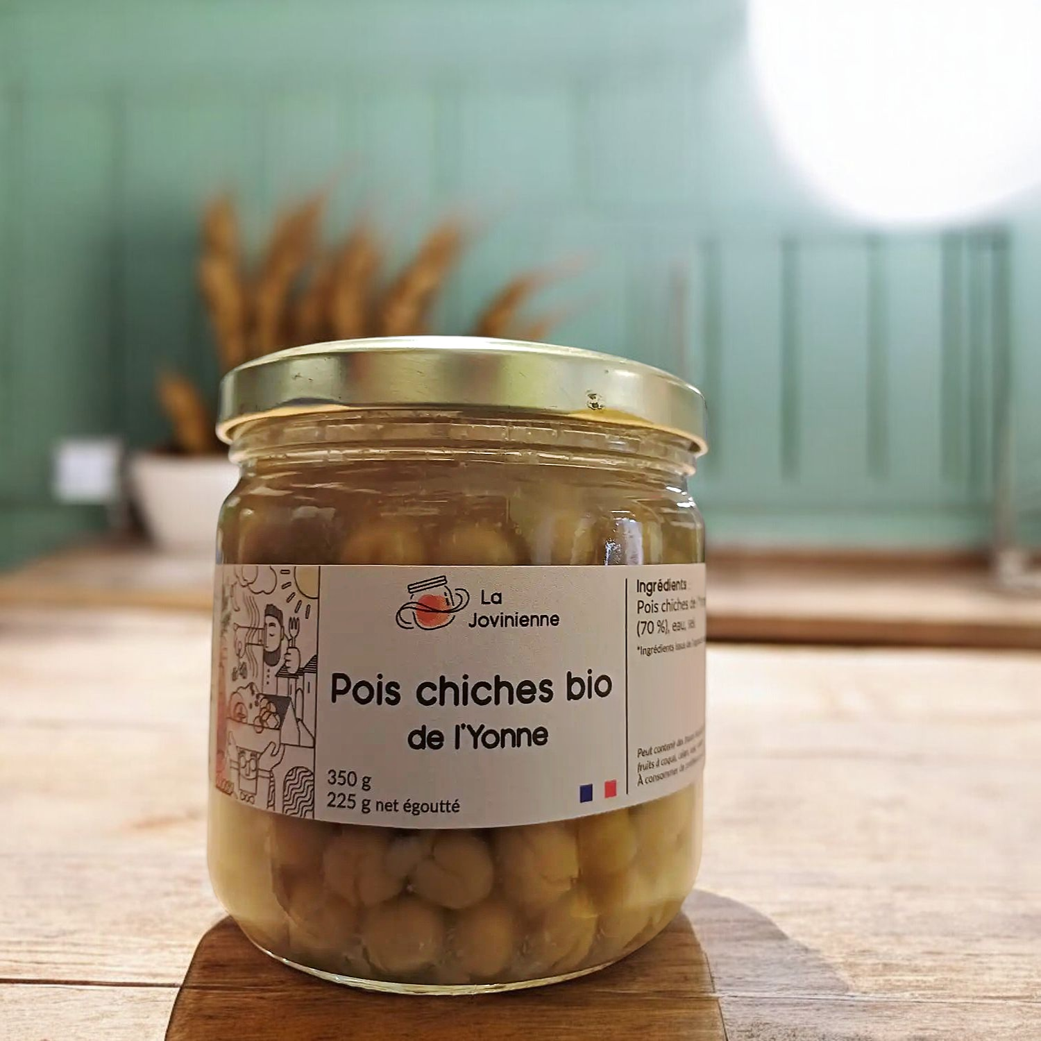 Pois Chiches Bio de lYonne 350g - La Jovinienne 1