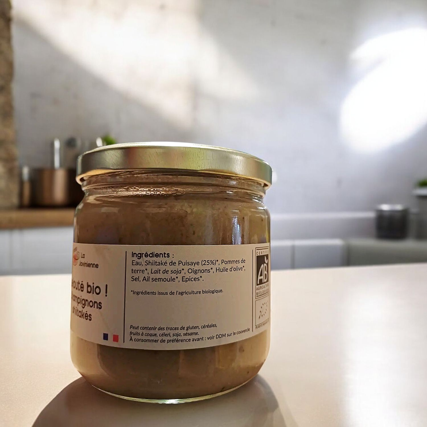 Velouté Bio Champignons Shiitakés 330g - La Jovinienne 1