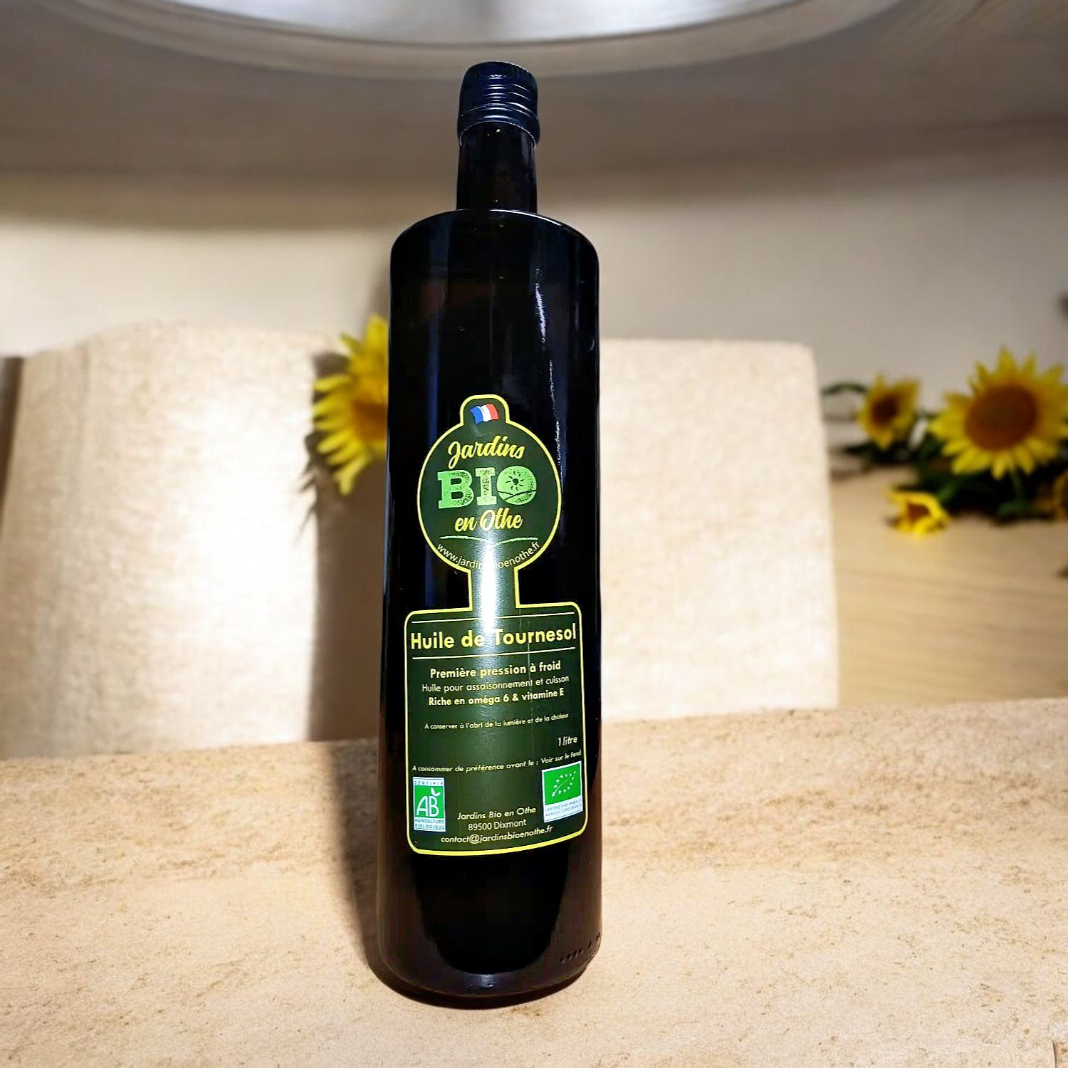 Huile de Tournesol Bio - Jardins Bio en Othe