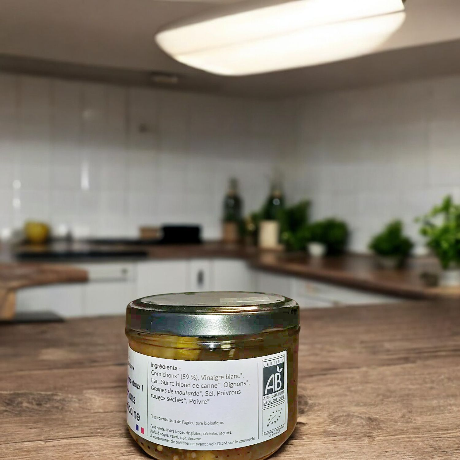 Cornichons Bio Aigre-Doux à lAméricaine 330g - La Jovinienne 1