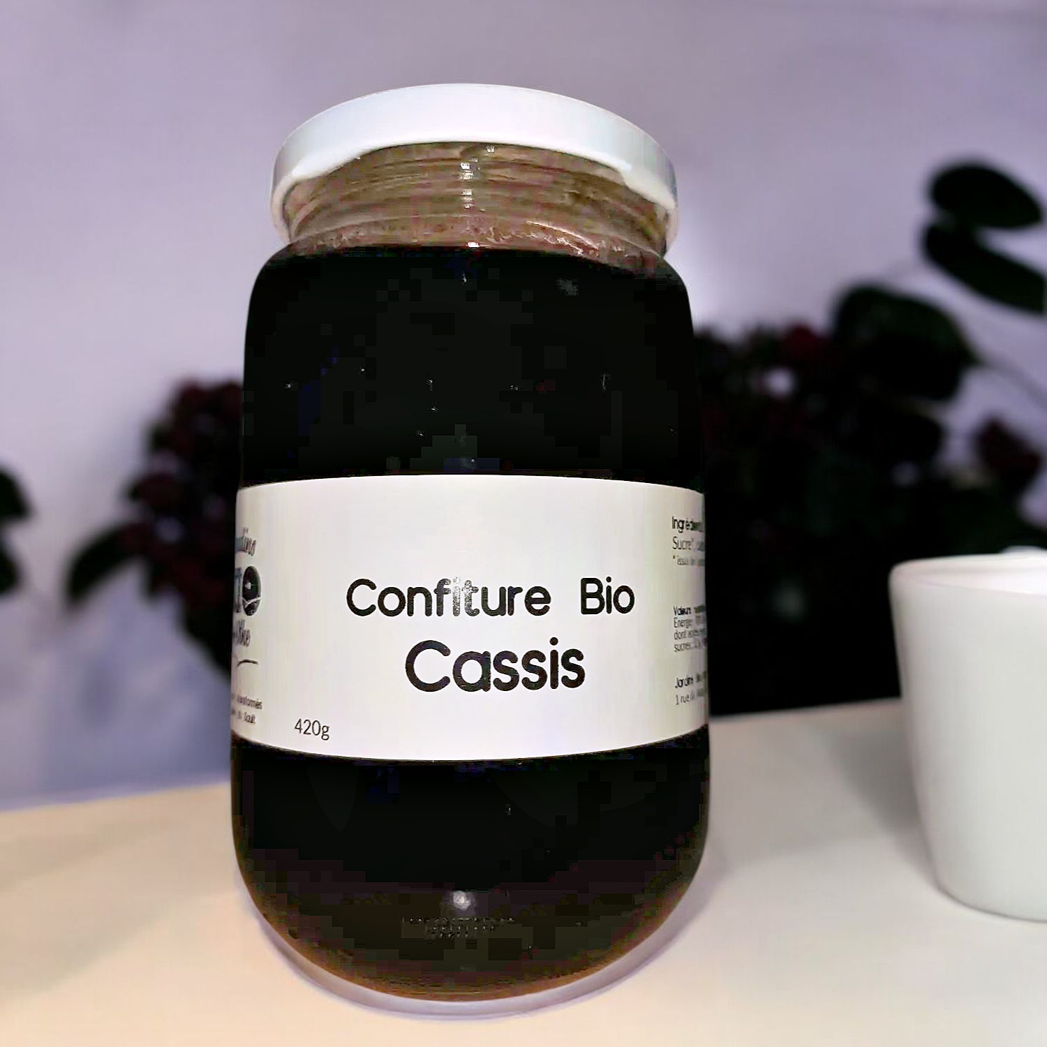 Confiture Bio de Cassis 420g - Jardins Bio en Othe