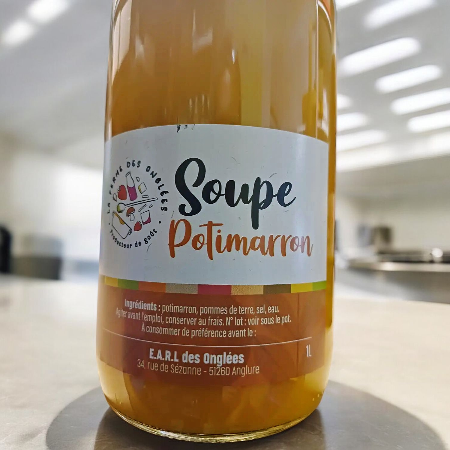 Soupe de Potimarron Bio 1l - Ferme des Onglées 2