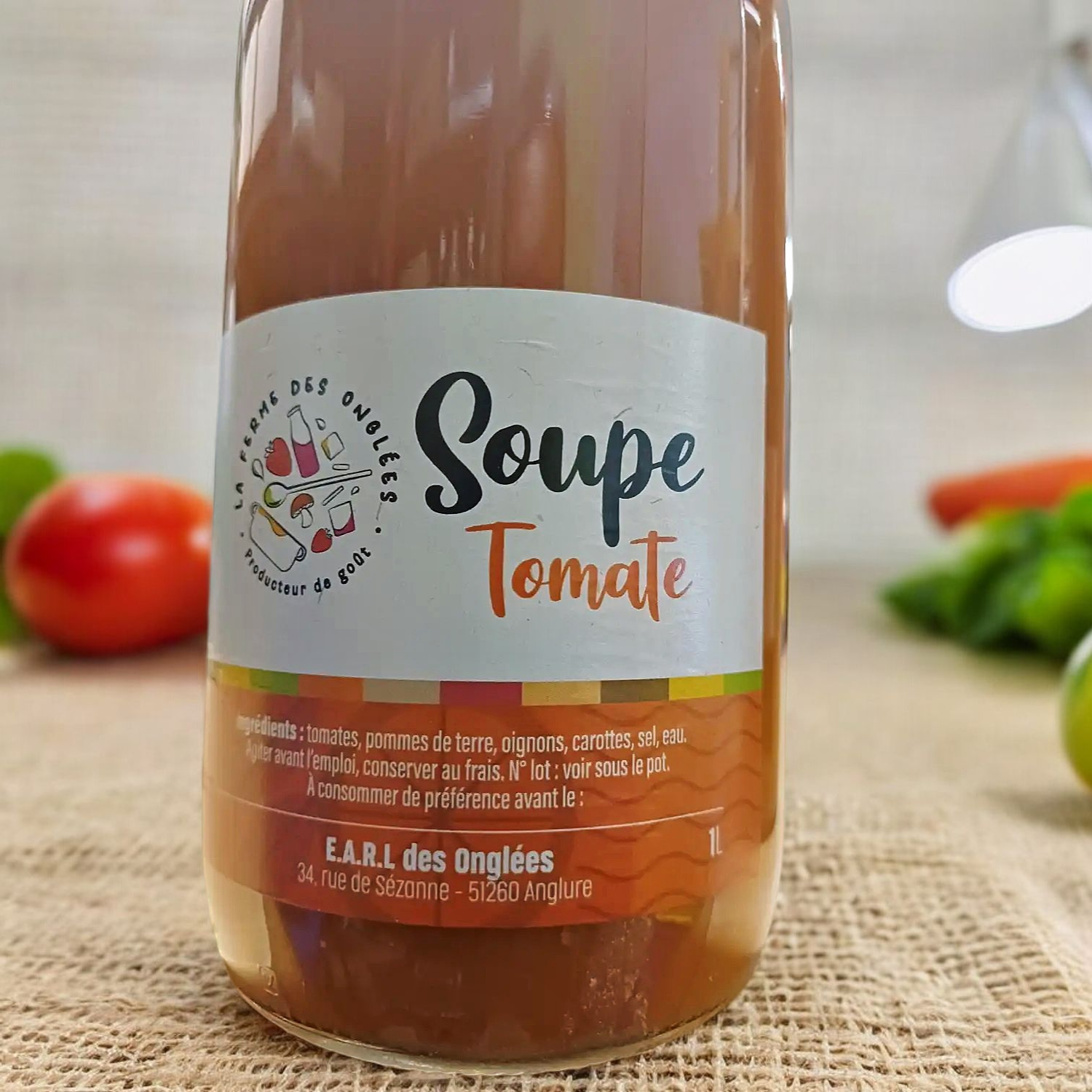 Soupe de Tomate Bio 1l - Ferme des Onglées