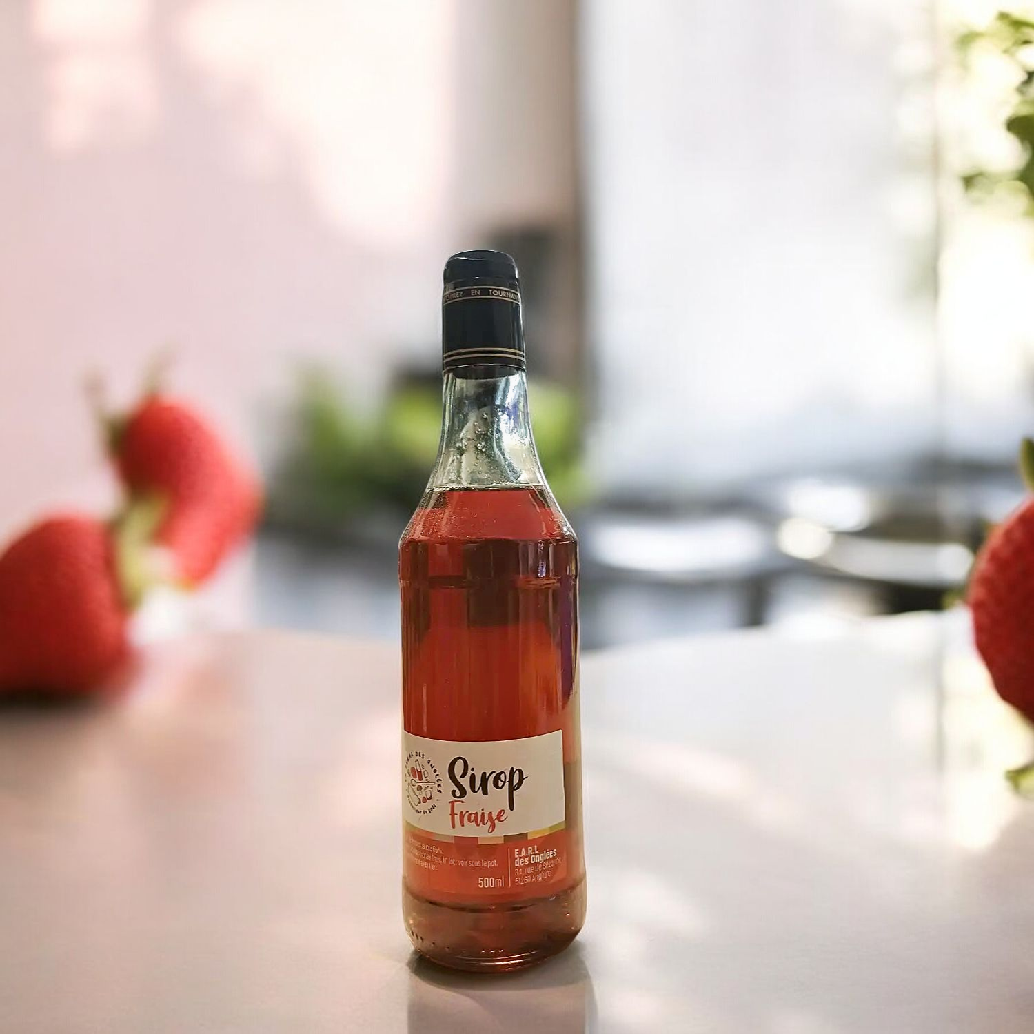 Sirop Fraise Bio 500ml - Ferme des Onglées