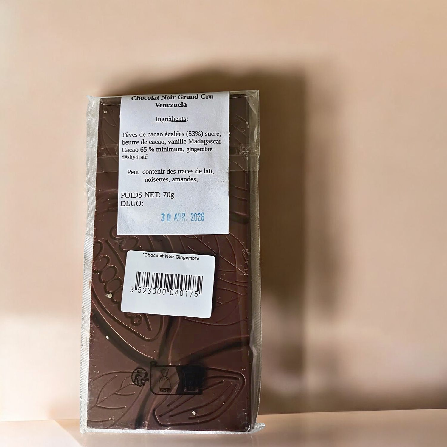 Tablette-chocolat-noir-Venezuela-gingembre–Aurore-