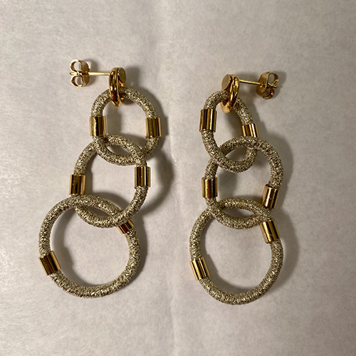 Boucles d’oreille Rondo Diam’s dorées