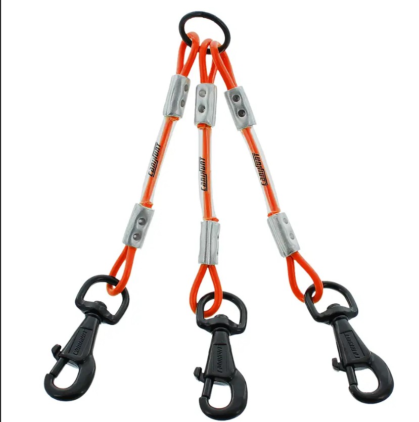 Accouples câble X-TREME triple pour chien – Orange