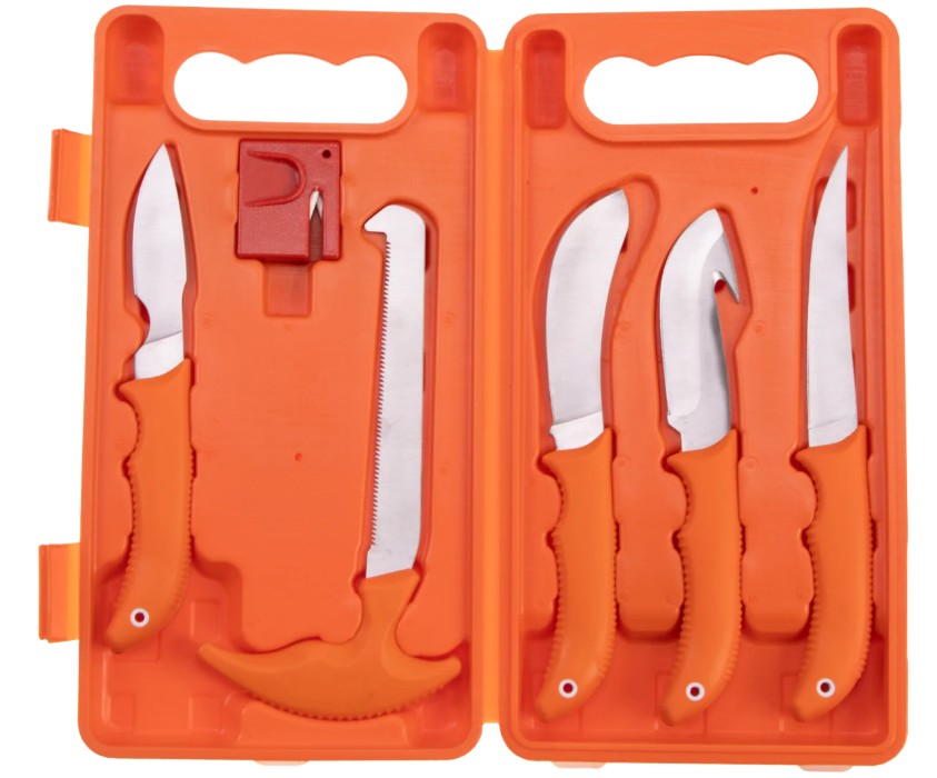 Mallette de découpe gibier 6 pièces - 5 Couteaux / 1 Affuteur