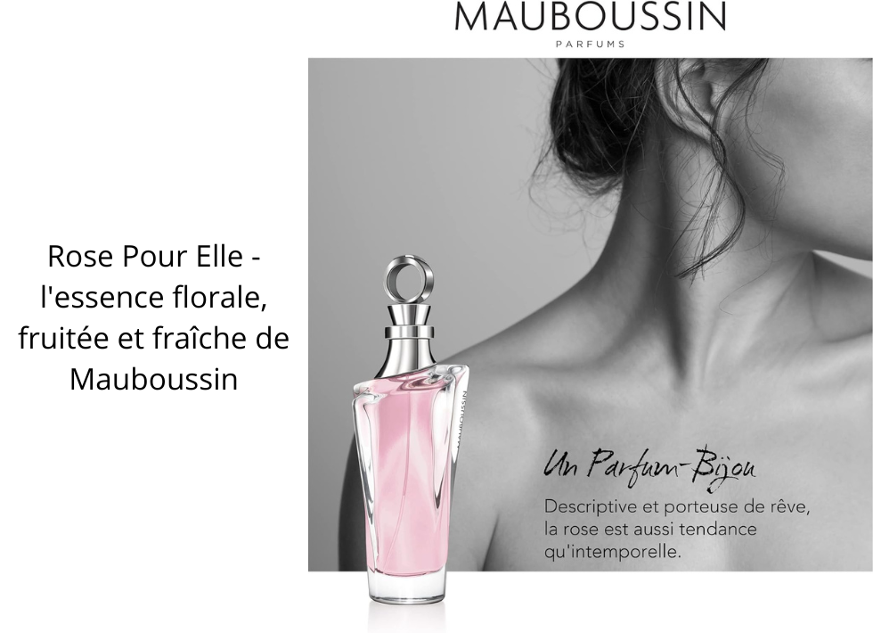 Mauboussin - Rose Pour Elle 100ml - Eau de Parfum Femme - Senteur Florale, Fruitée & Fraîche