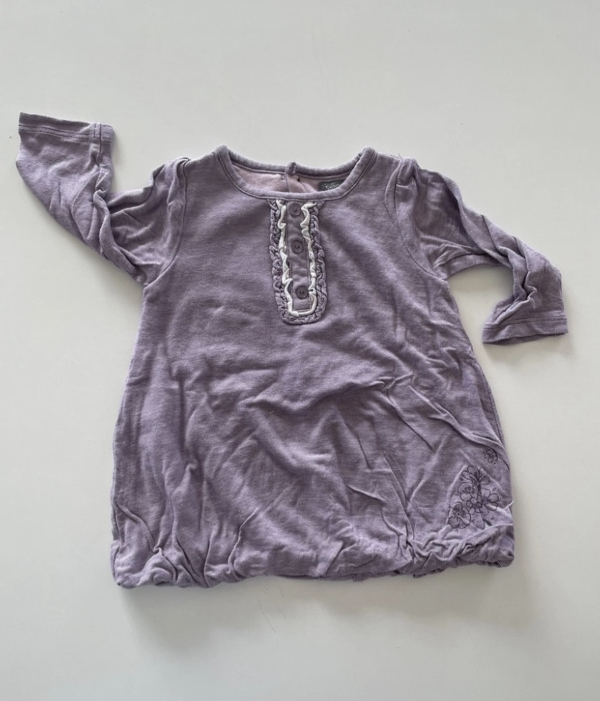 Tunique violette manches longues, Sergent Major, 6 mois