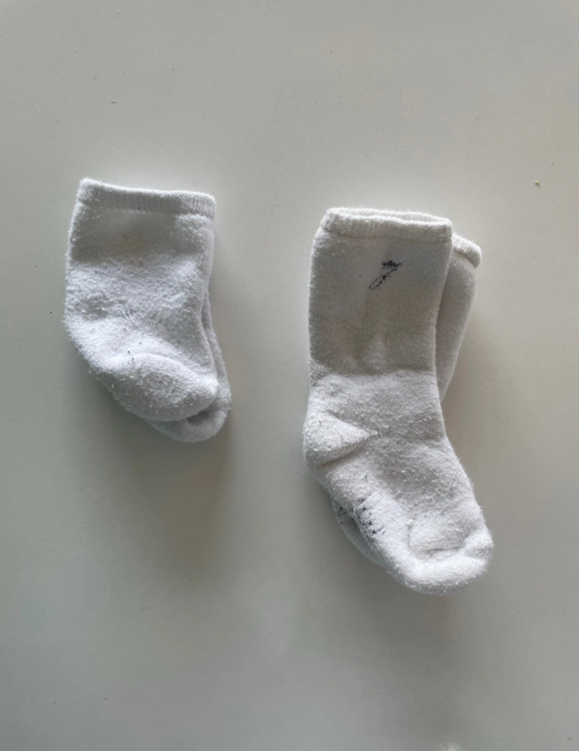 Lot de 2 paires de chaussettes blanches, 15/16