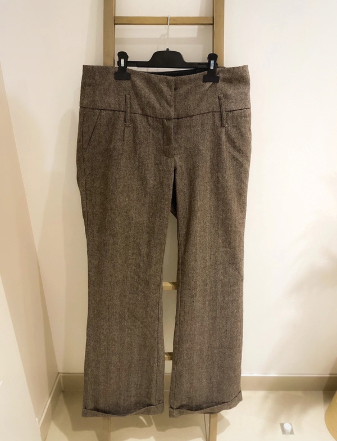 Pantalon marron taille haute Mim, 42