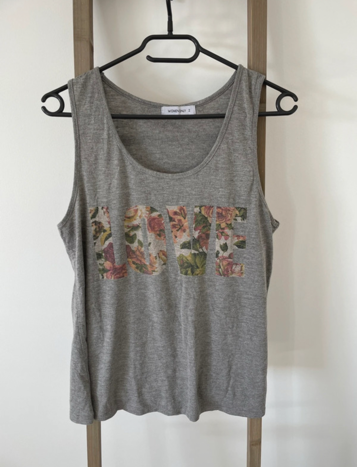 Débardeur gris love, Women Only, M