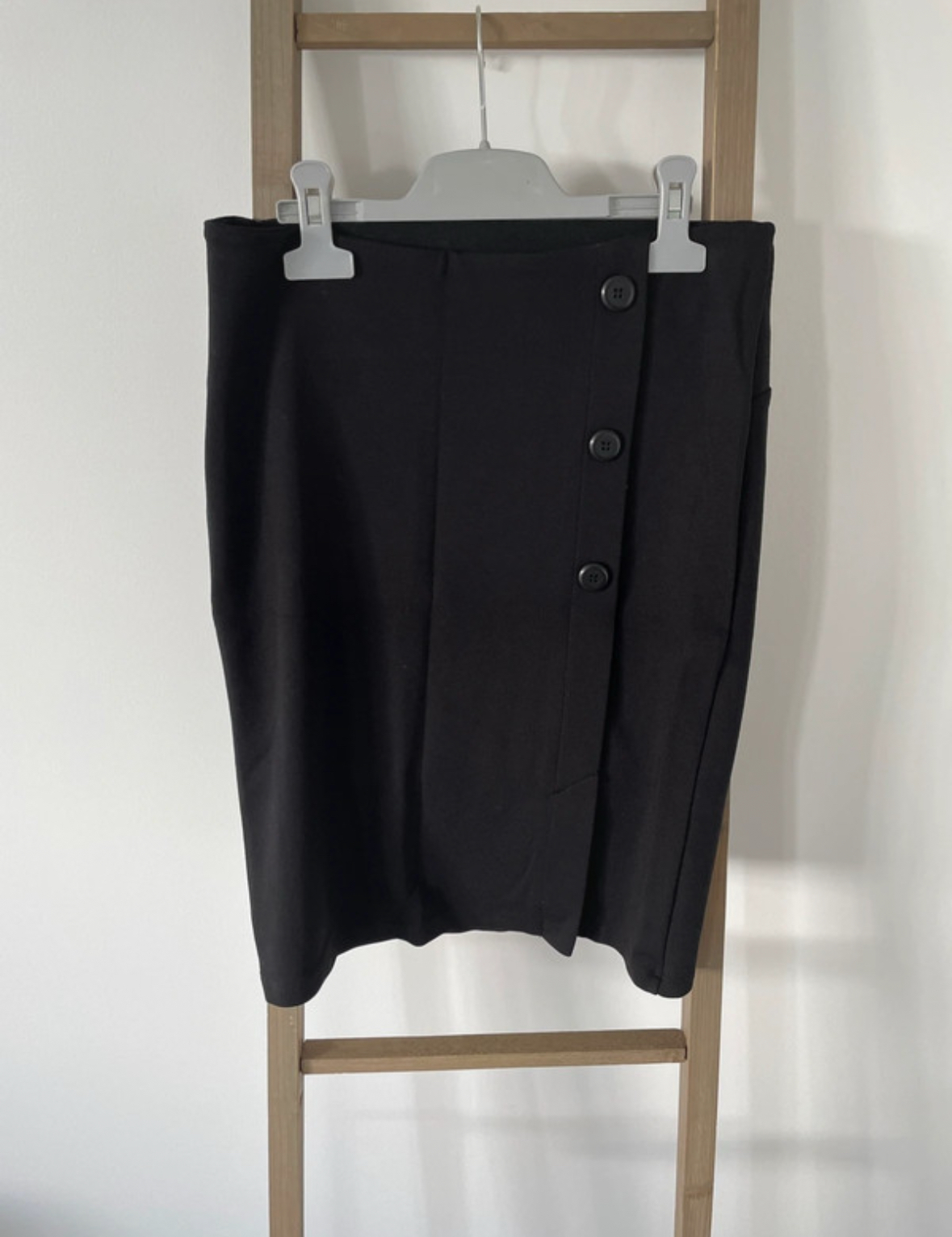 Jupe noire avec boutons côté, Grain De Malice, 36
