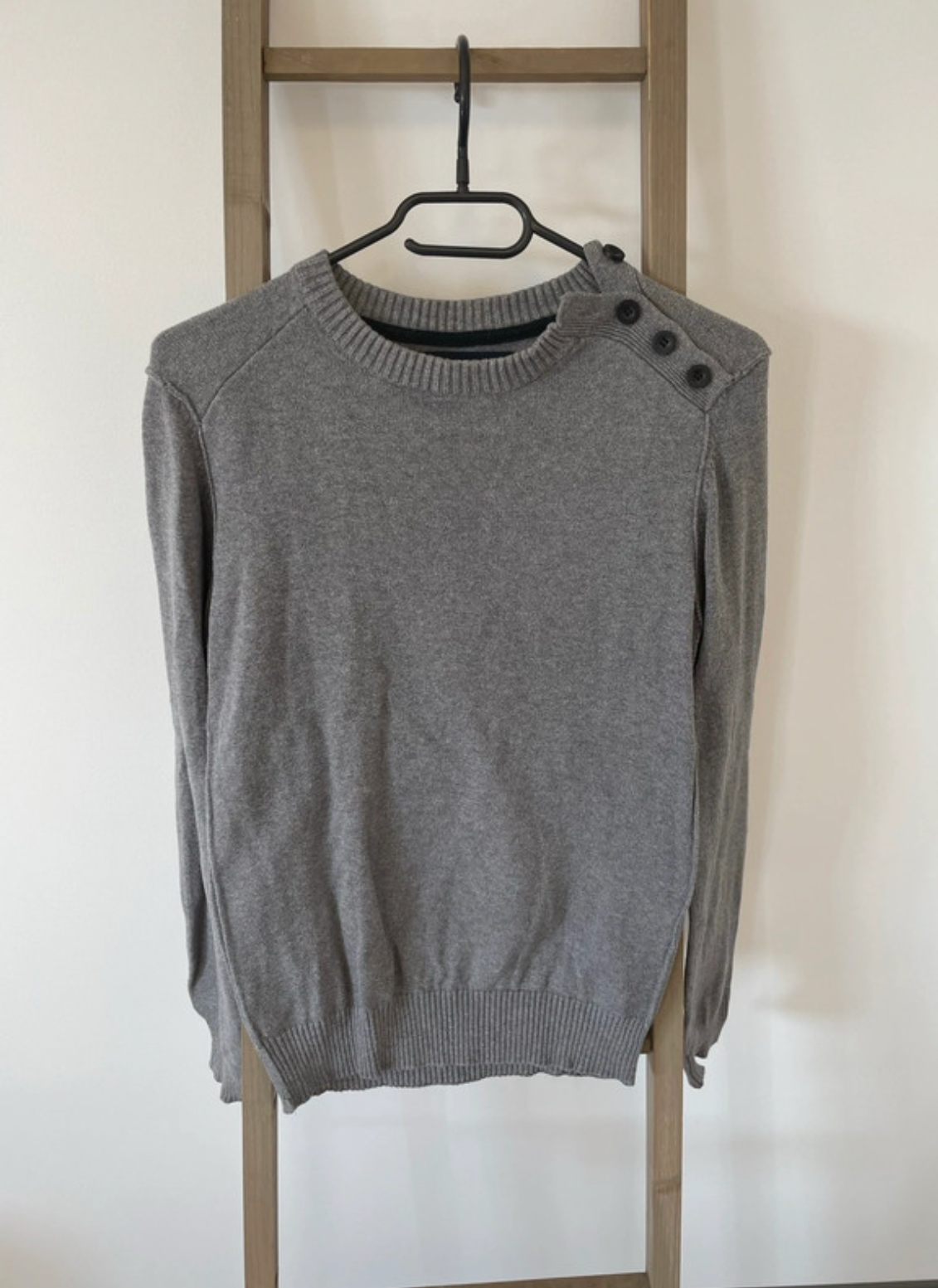 Pull gris avec boutons noirs homme, Jules, S