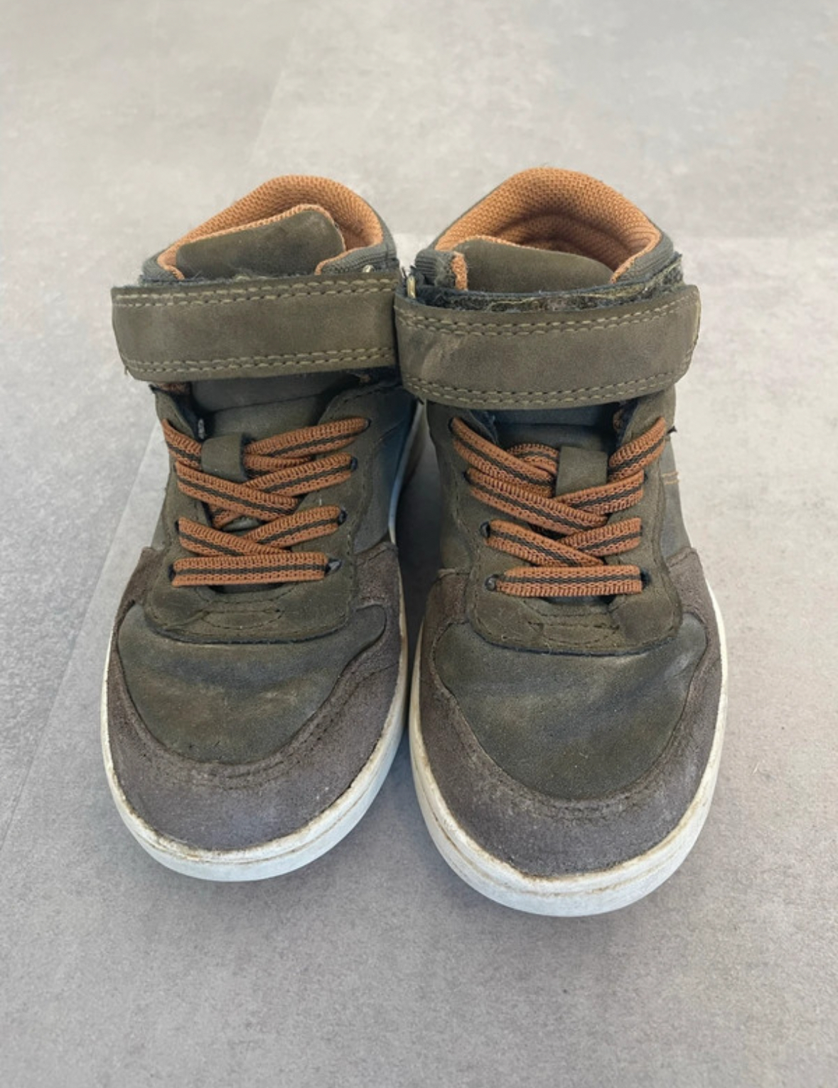 Baskets montantes kaki, Vertbaudet, 24