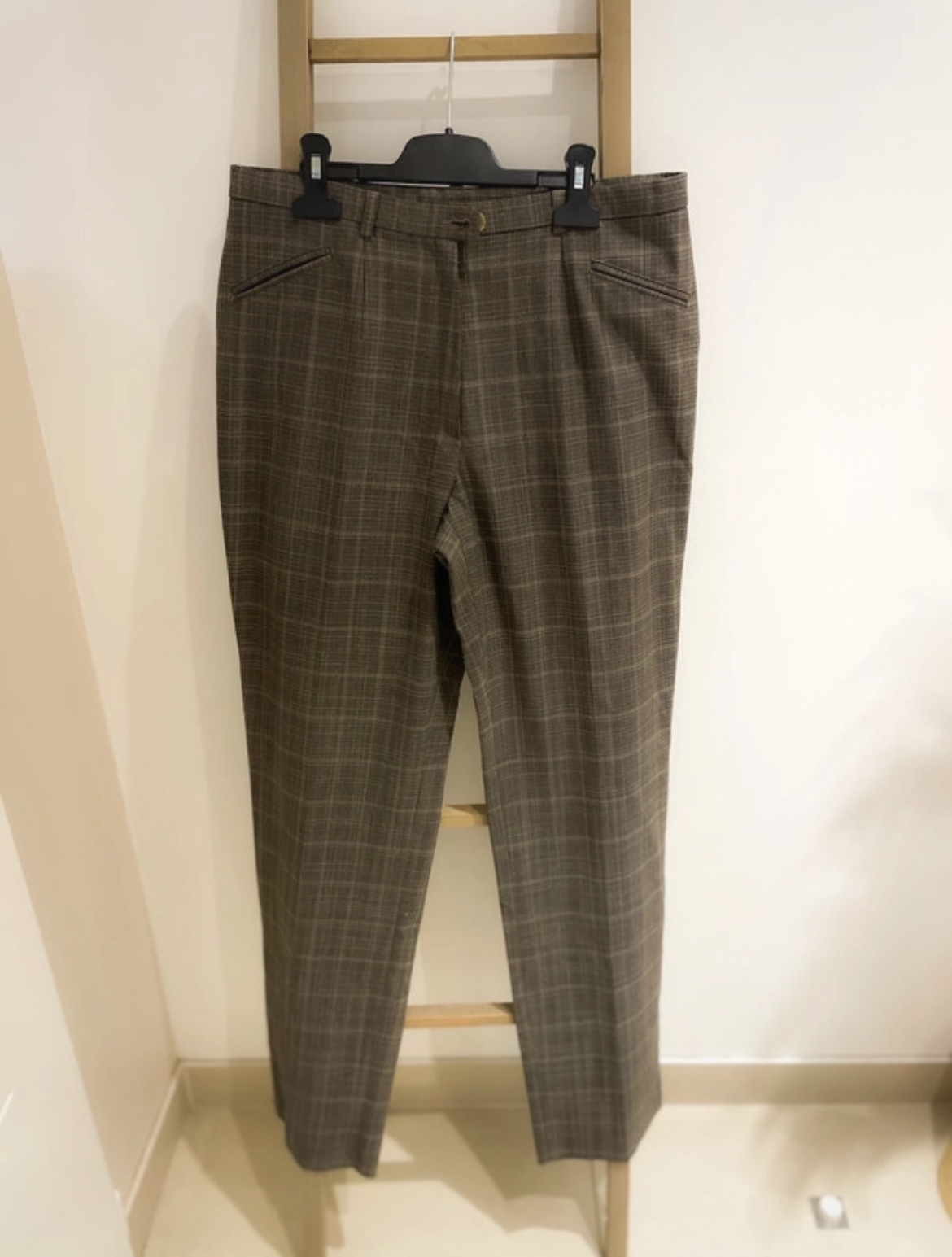 Pantalon à carreaux Christian Marry, 42