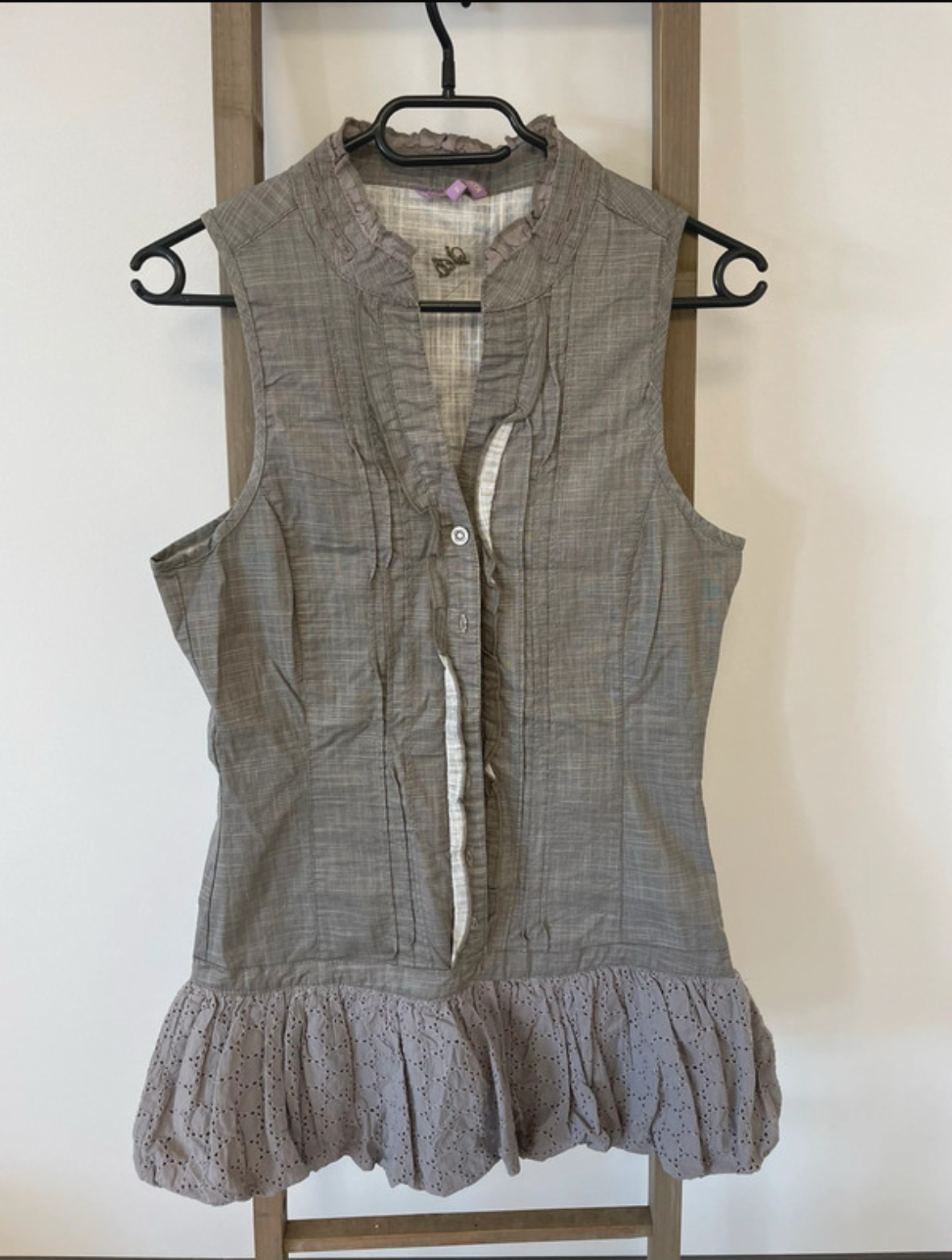 Top long gris sans manche, Lola Espeleta, M