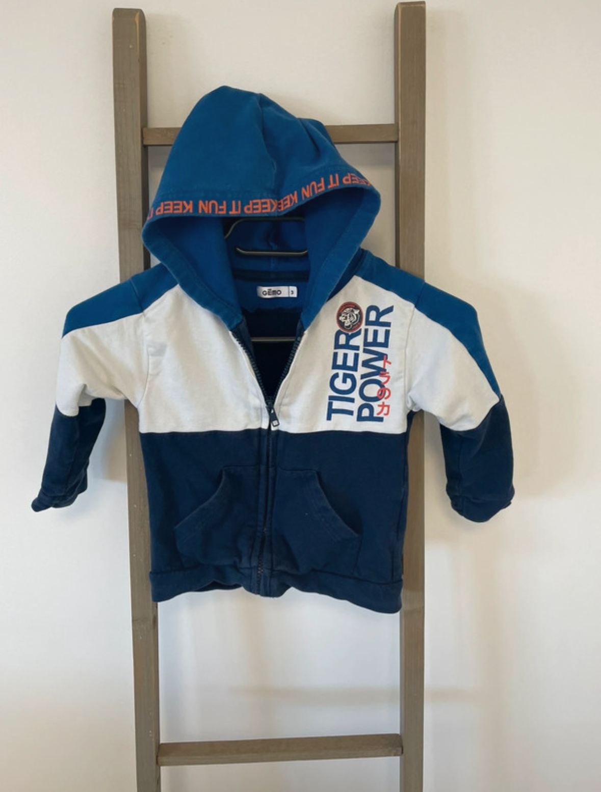 Gilet zippé, Gemo, 3 ans