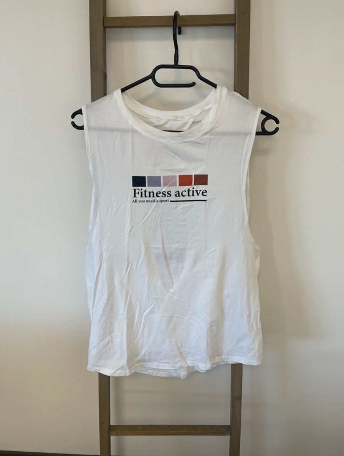 Débardeur blanc de fitness, IU, 40