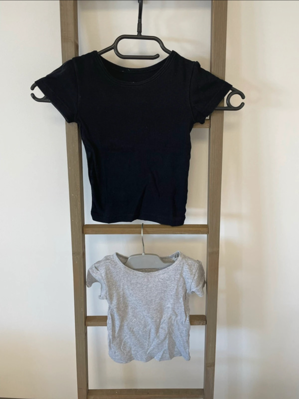 Lot de 2 t-shirts noir/gris, Tex, 2/3 ans