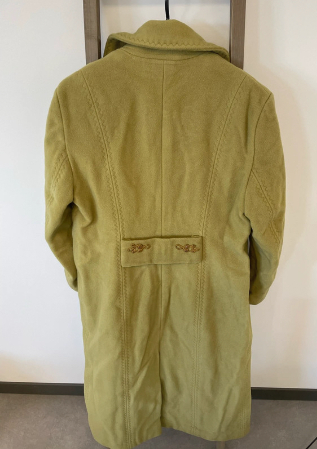 MGON128 MANTEAU LONG VERT PISTACHE 1