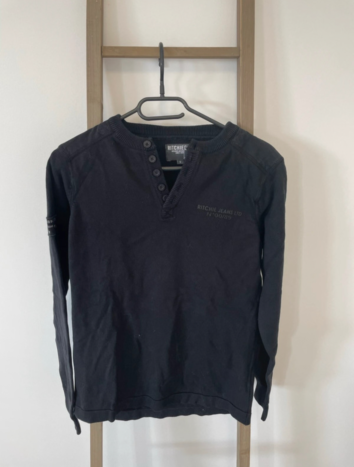 Pull manches longues noir, Ritchie, S