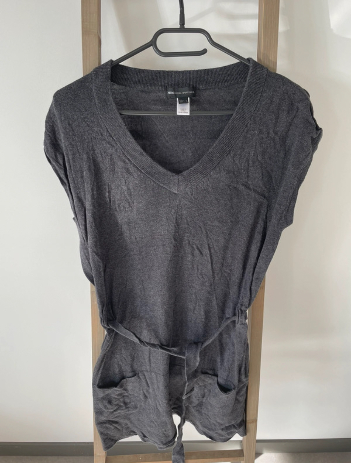 Tunique grise sans manche, Mango, M