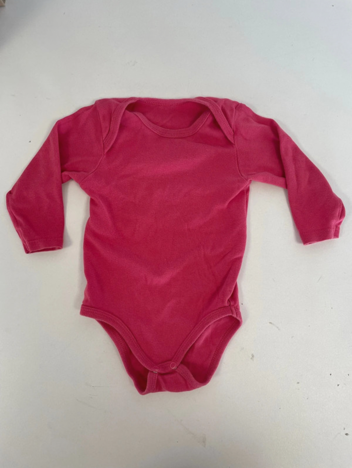 Body rose manches longues, 6 mois
