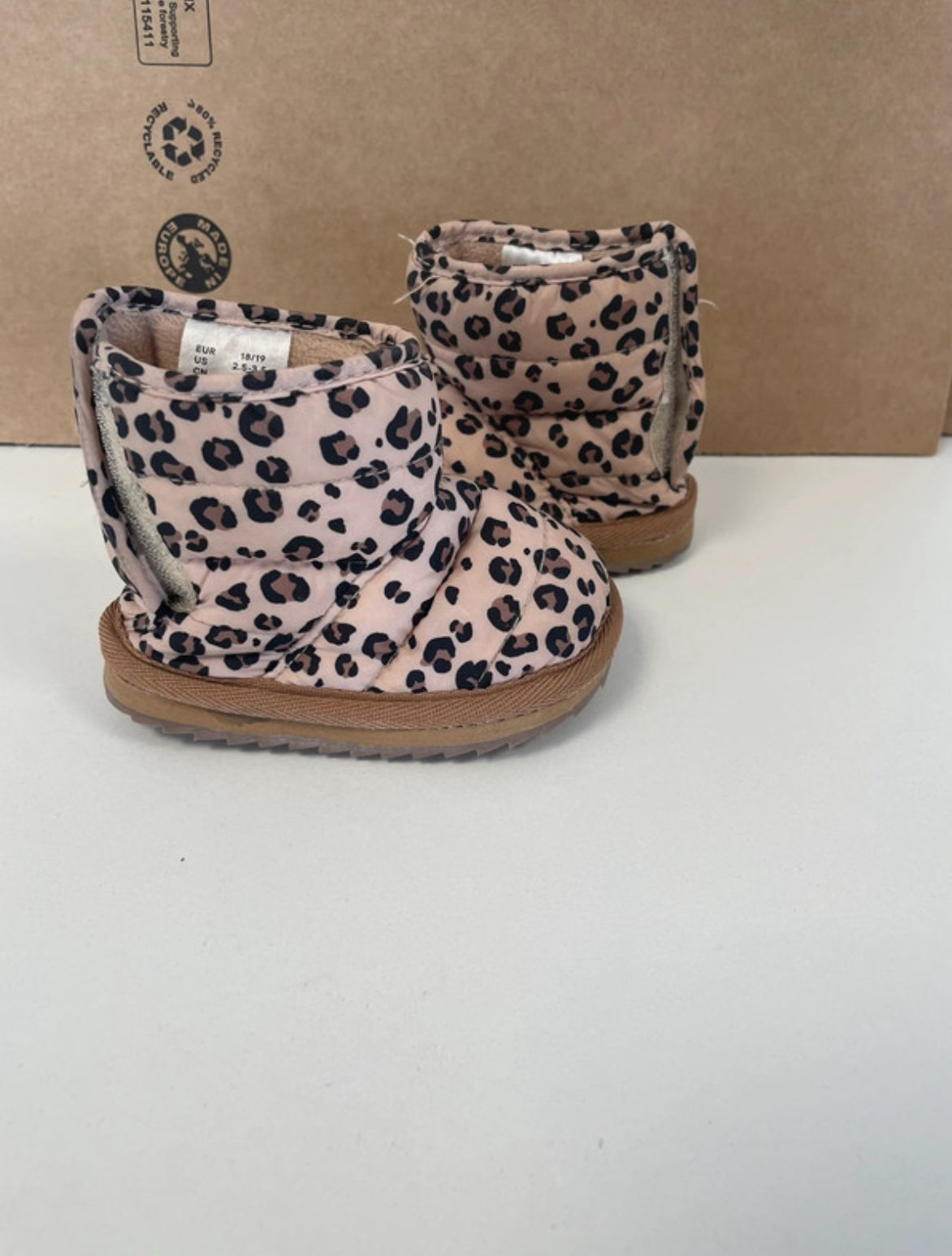 NDAC06 BOTTES MATELASSEES LEOPARD H&amp;M 18 19 1