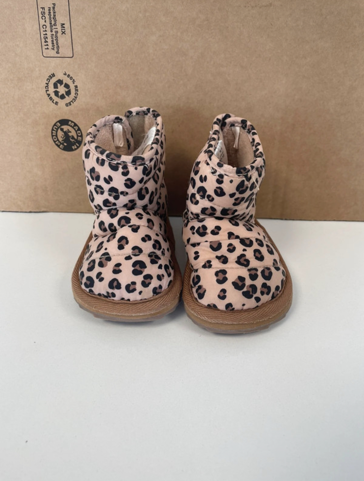 Bottes matelassées léopard, H&M, 18/19