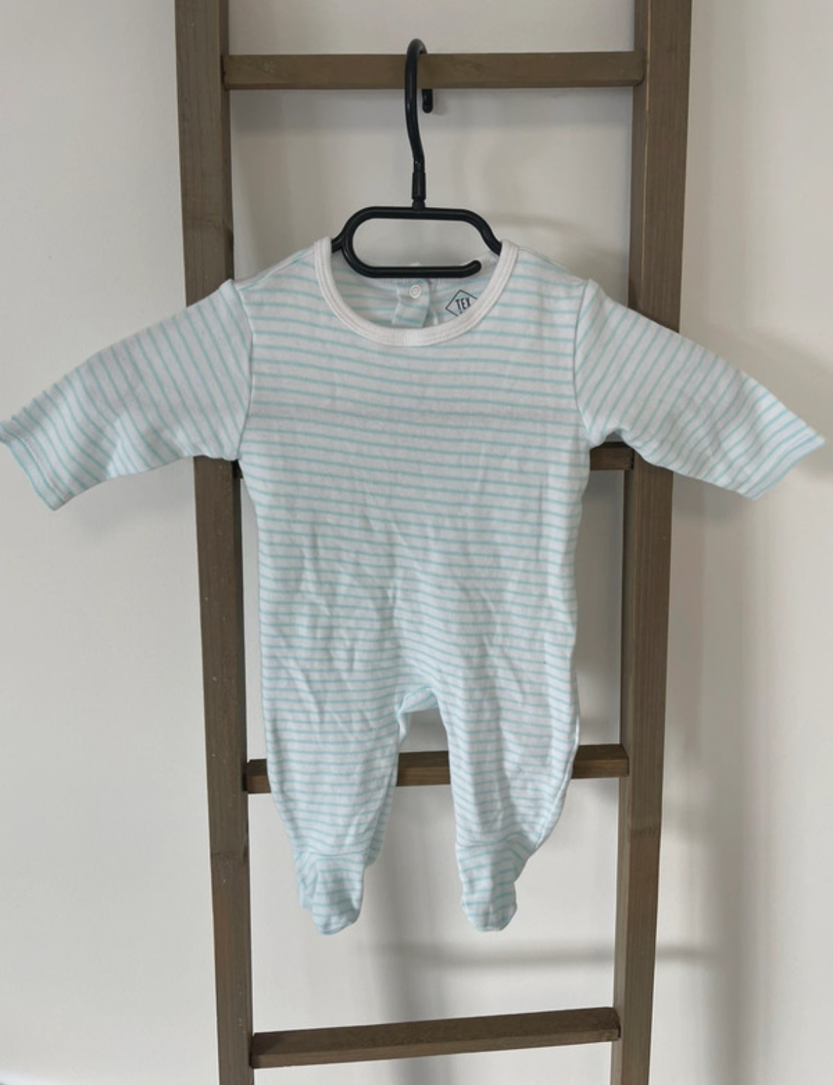 Pyjama bleu rayé, Tex, 3 mois