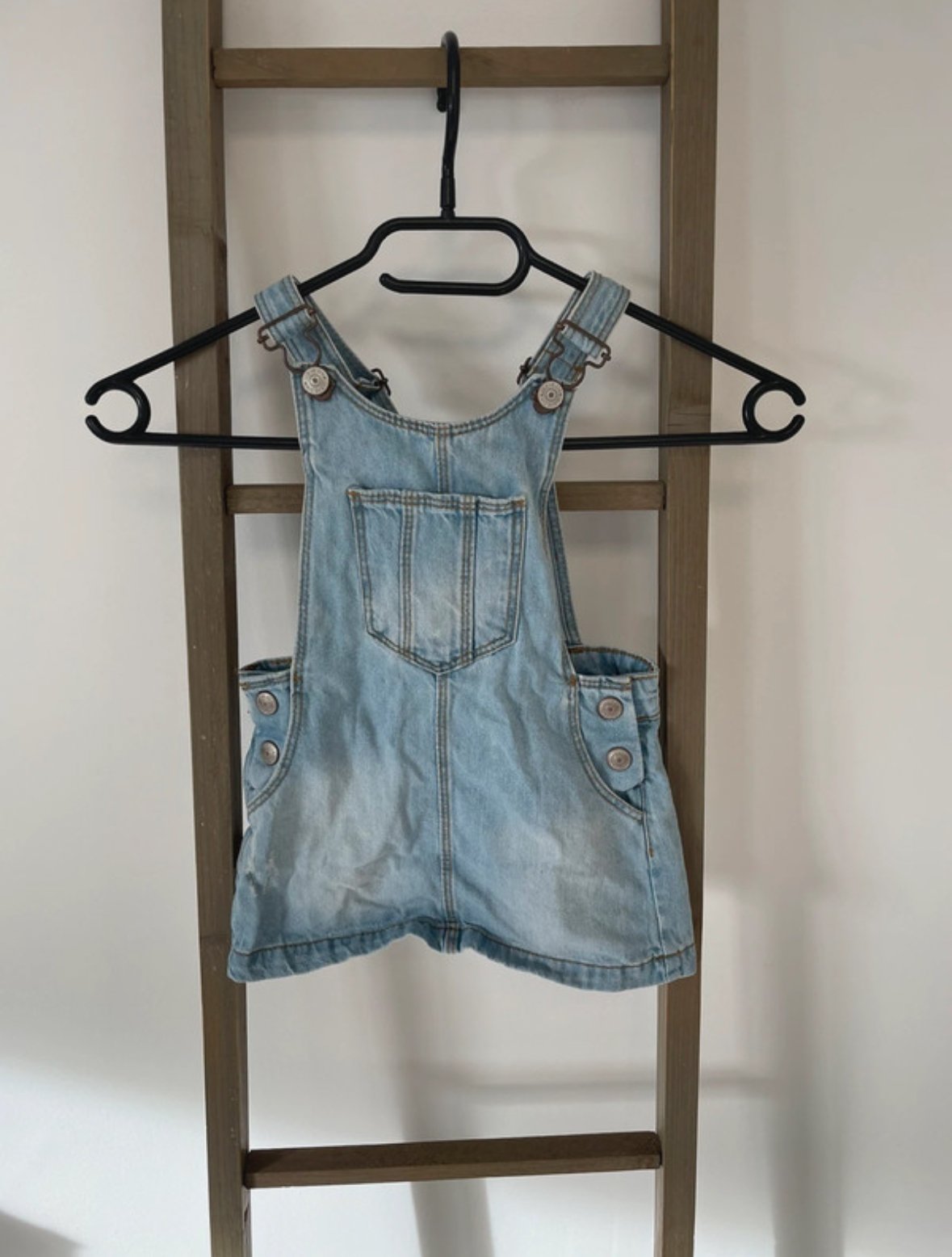 Jupe salopette en jean, Kiabi, 3 ans