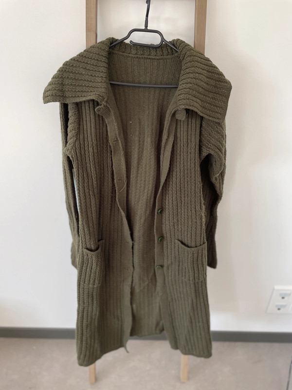 Long gilet kaki, XL