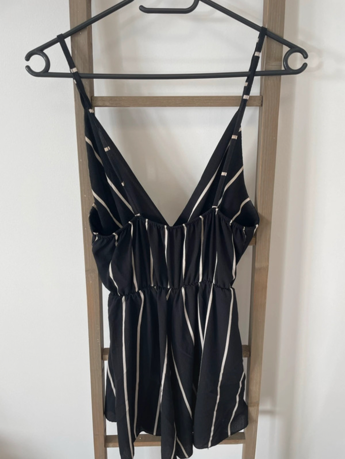 MBLA86 COMBISHORT NOIRE RAYEE 36 DOS