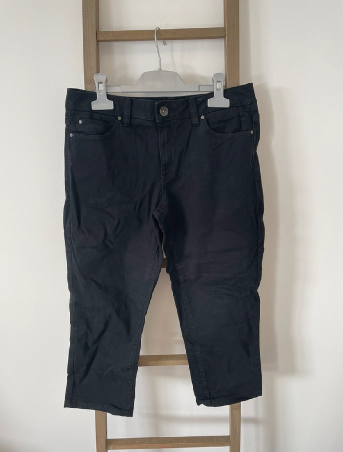 Pantacourt noir capri, EDC, 36