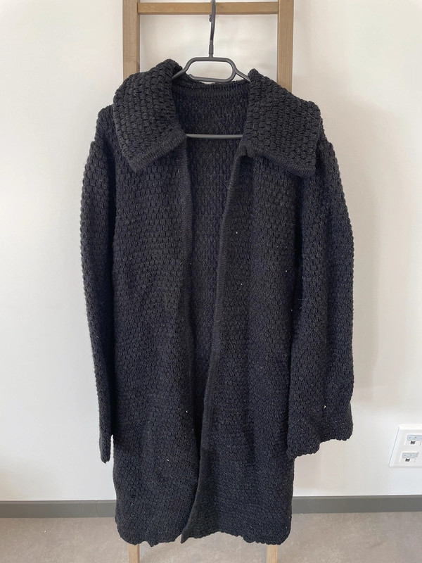 Long gilet noir XL