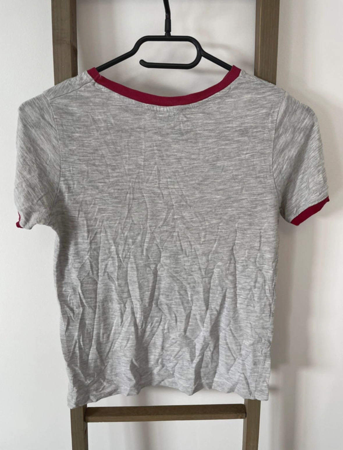 MBLA107 TSHIRT GRIS ET BORDEAUX TETE DE MORT JENNYFER XS (2)