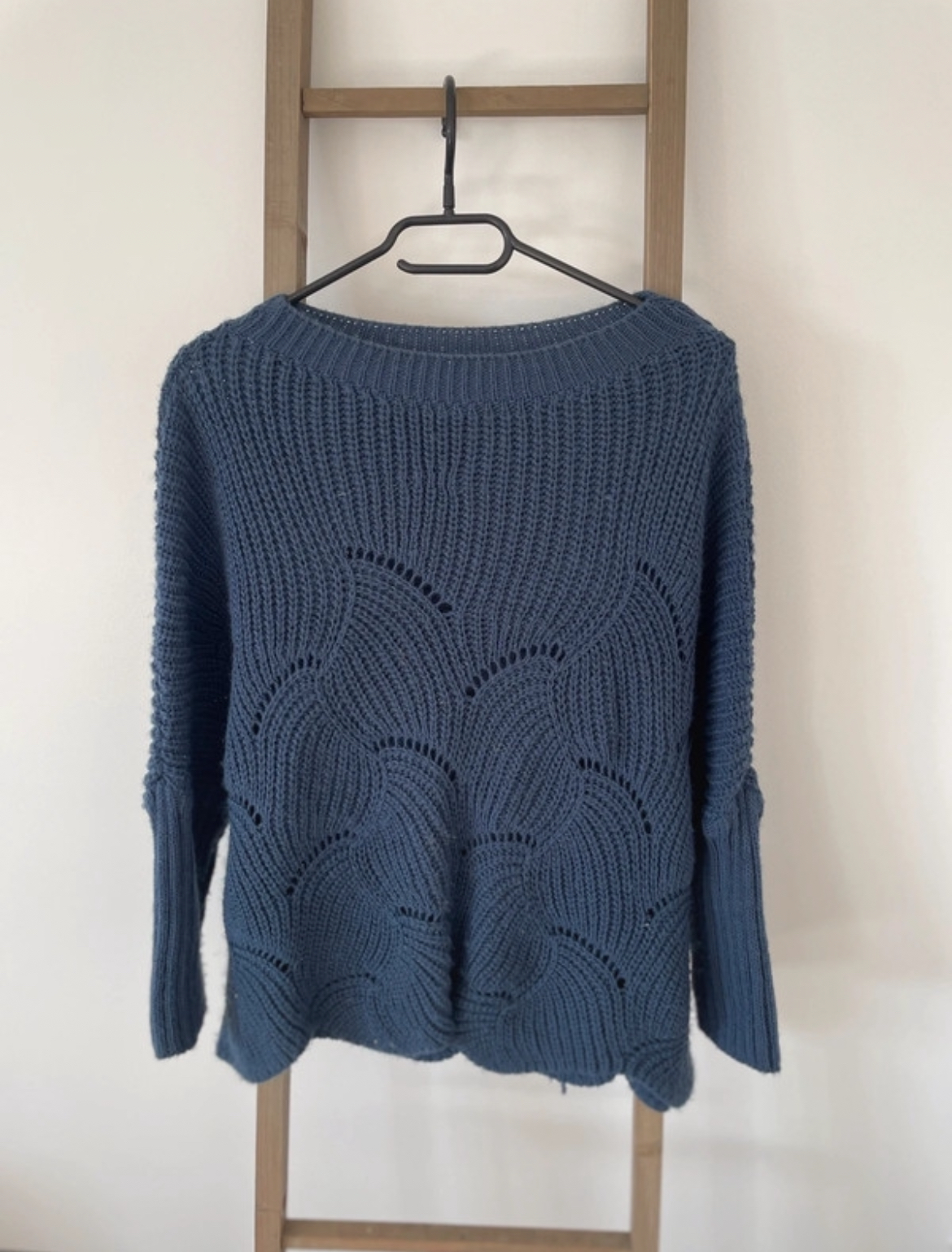 Pull bleu tricoté, XL
