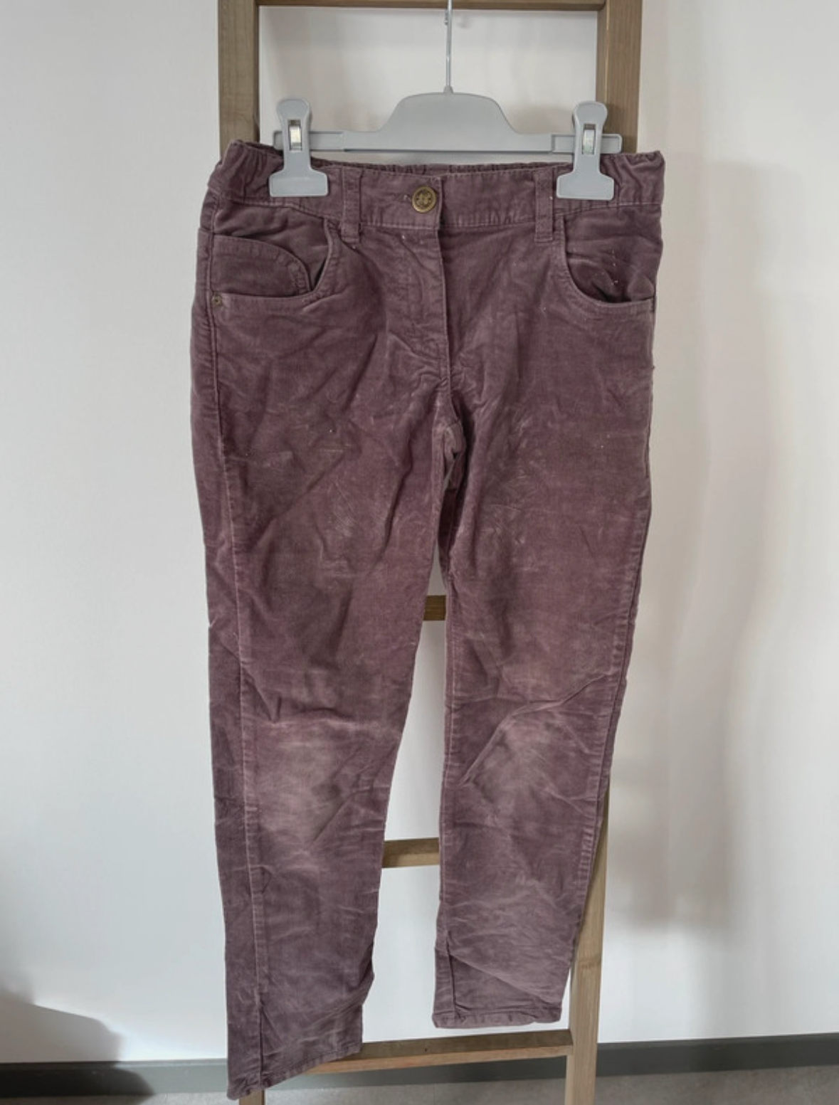 Pantalon en velours violine, DPAM, 12 ans